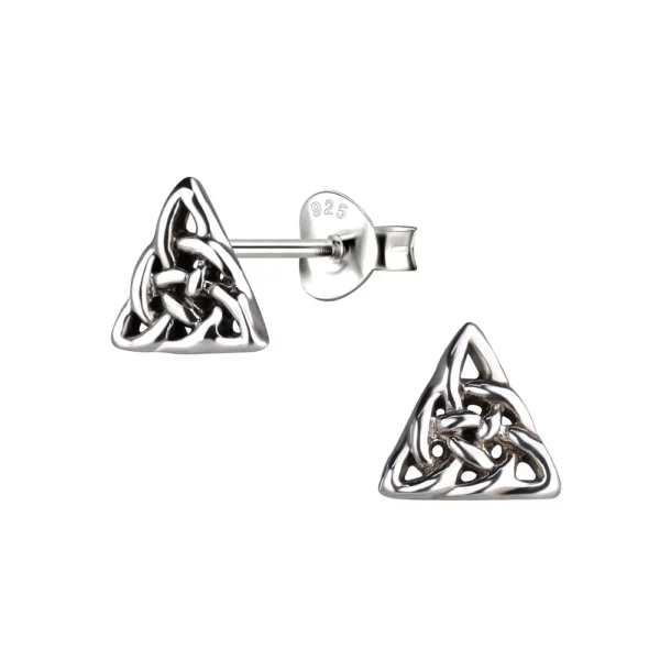 Celtic knot stud earrings