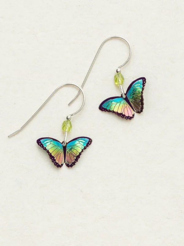 Multicolor petite butterfly earrings