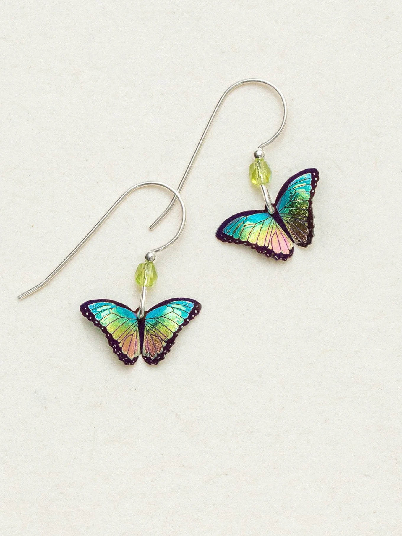 Multicolor petite butterfly earrings