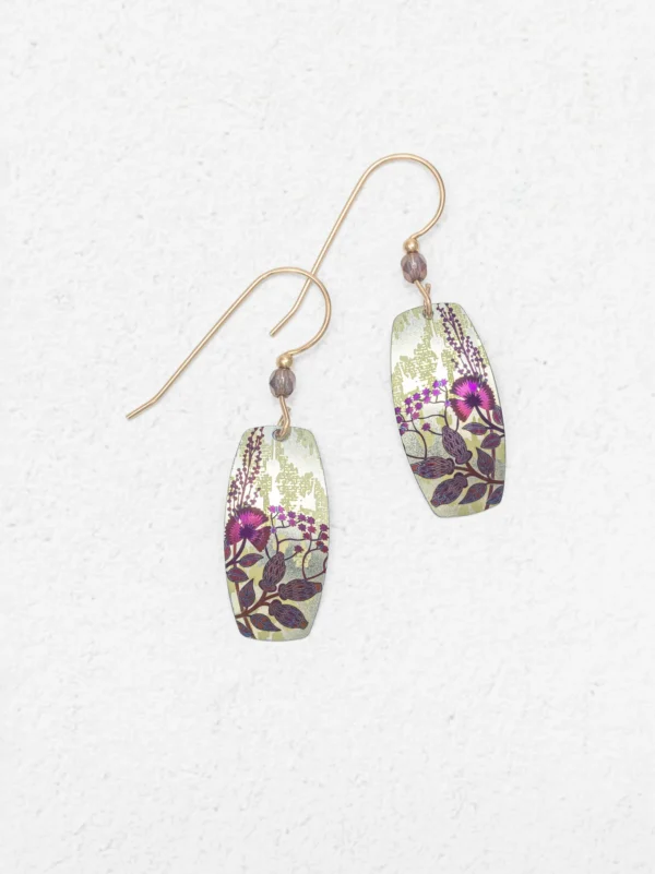 Flower and Leaf Earrings by Holly Yashi