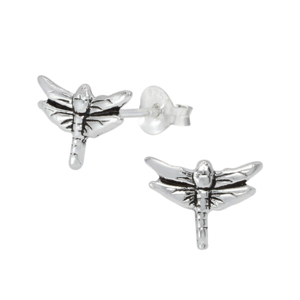 dragonfly sterling silver post earrings