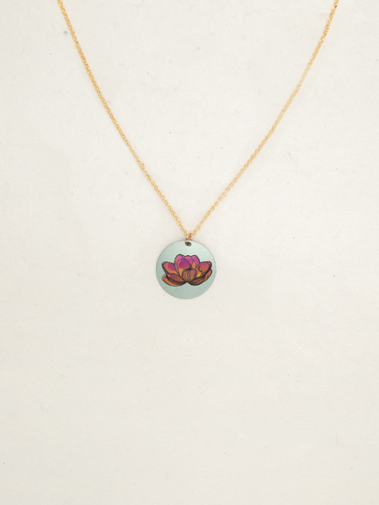 Lotus Flower necklace by jewelry designer Holly Yashi