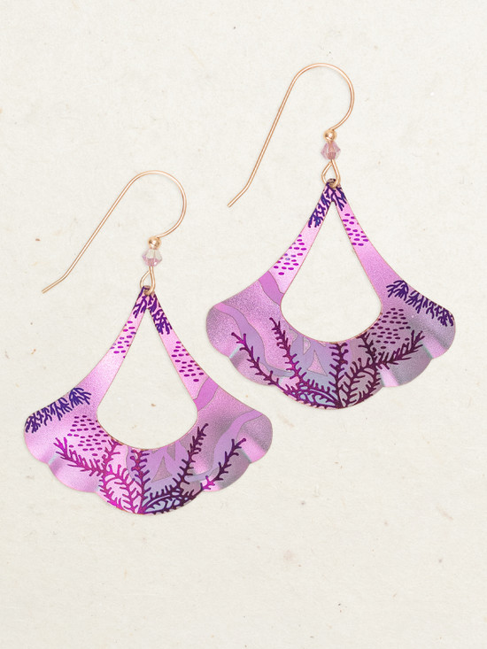 Purple "mermaid dreams" earrings by jewelry designer Holly Yashi