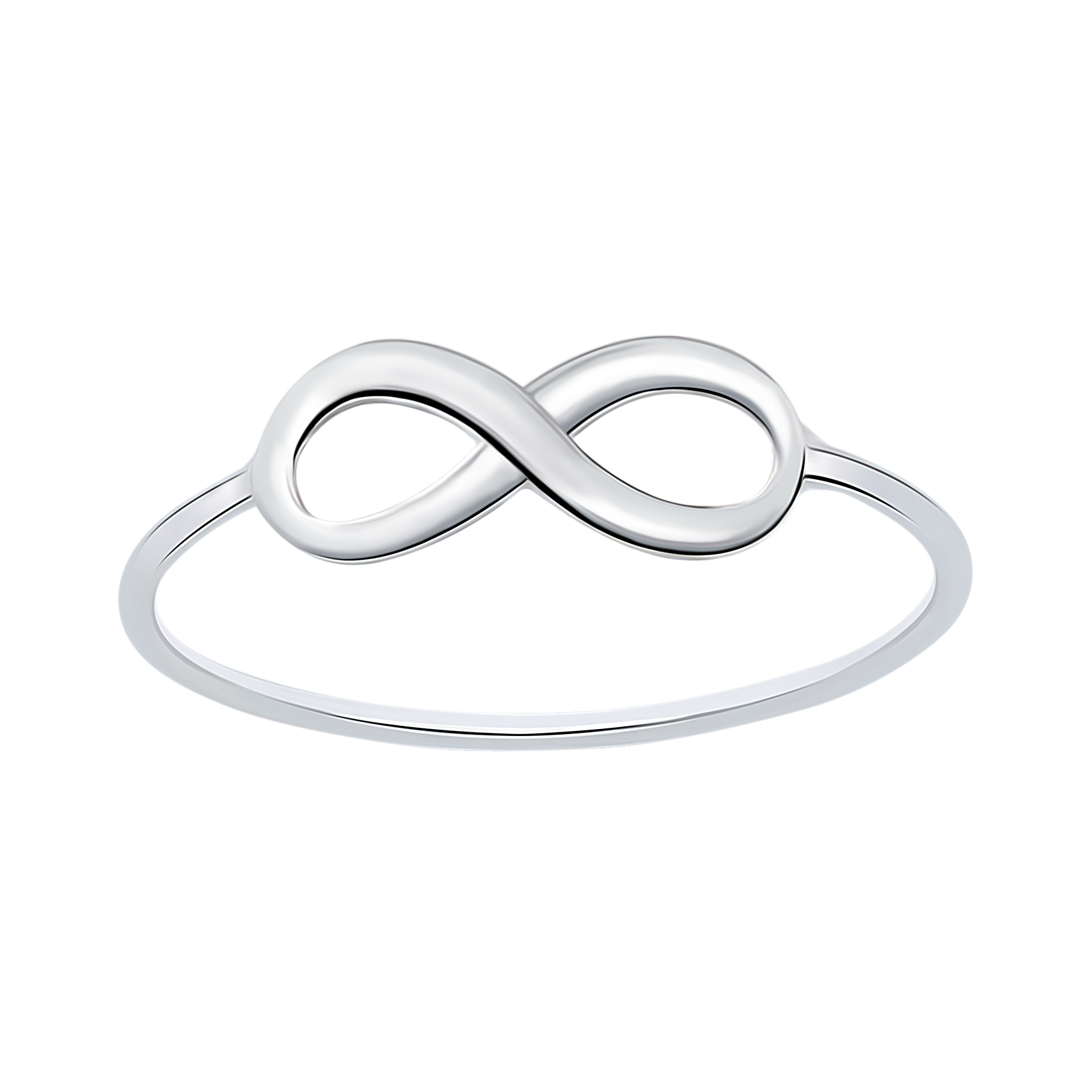 infinity symbol sterling silver ring