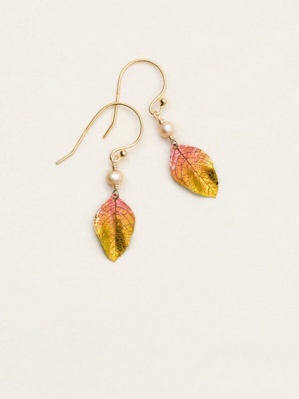 leaf earrings by Holly Yashi Jewelry