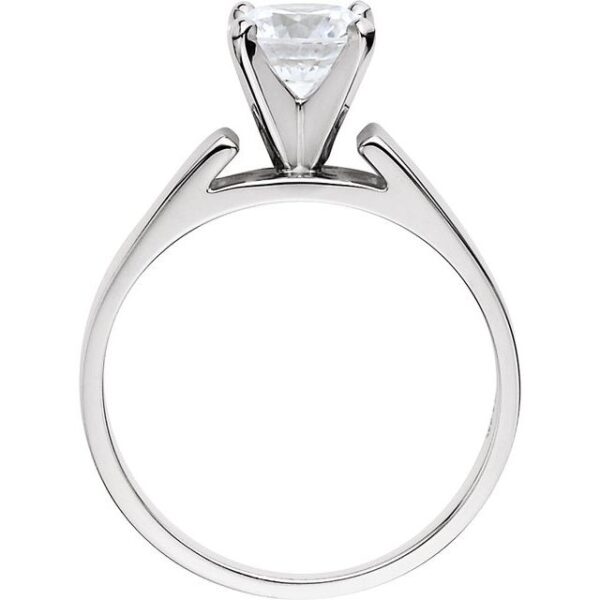 diamond engagement ring side view