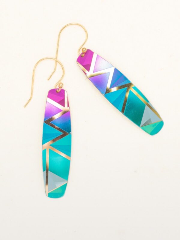 Brightly colored statement earring by Holly Yashi named "Del Ray"
