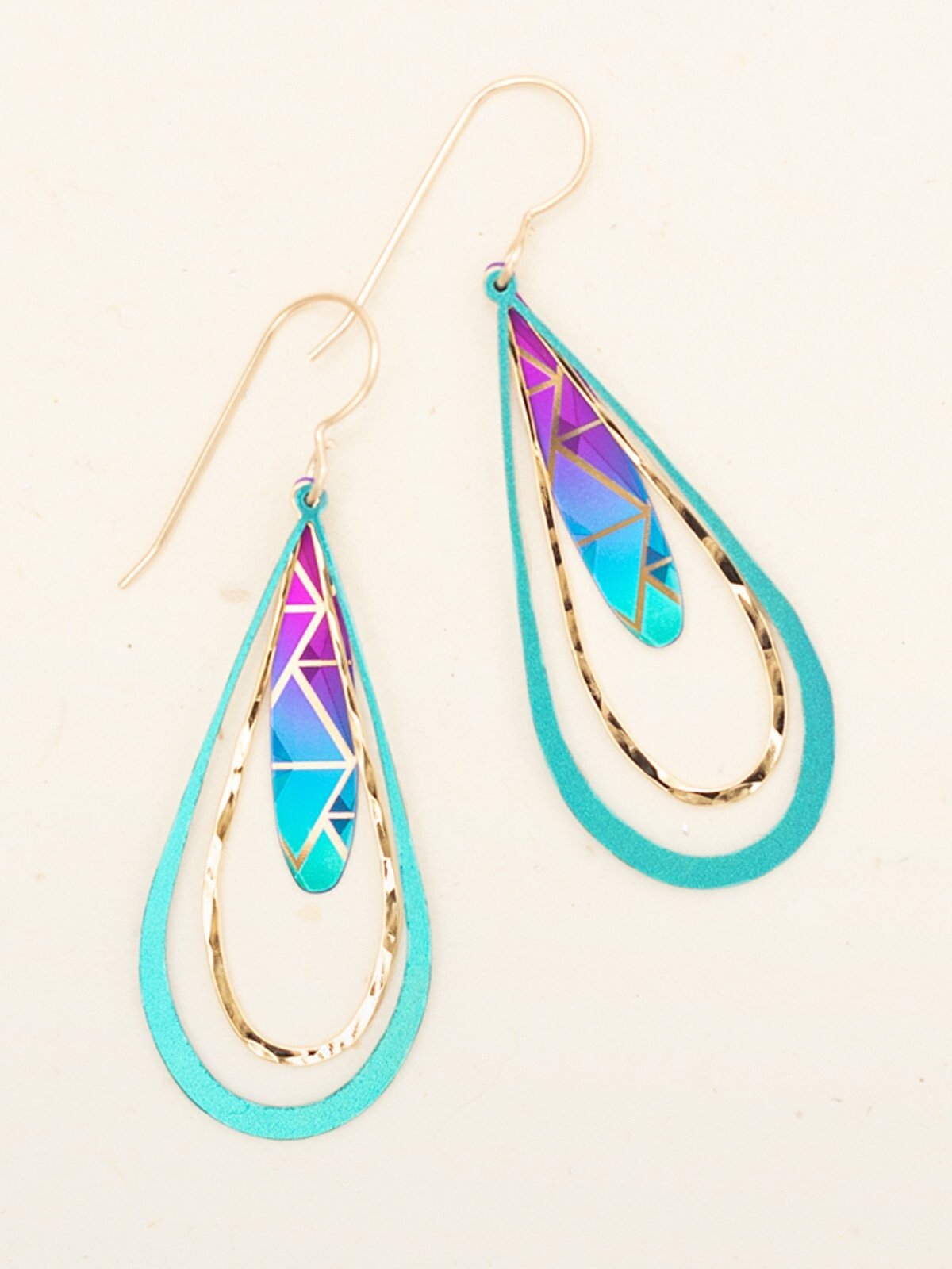 Bright colored drop earrings by Holly Yashi