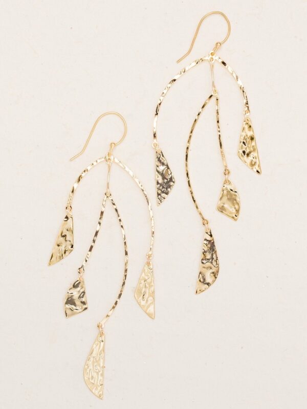 Large Chandelier Earrings from Holly Yashi in goldtone