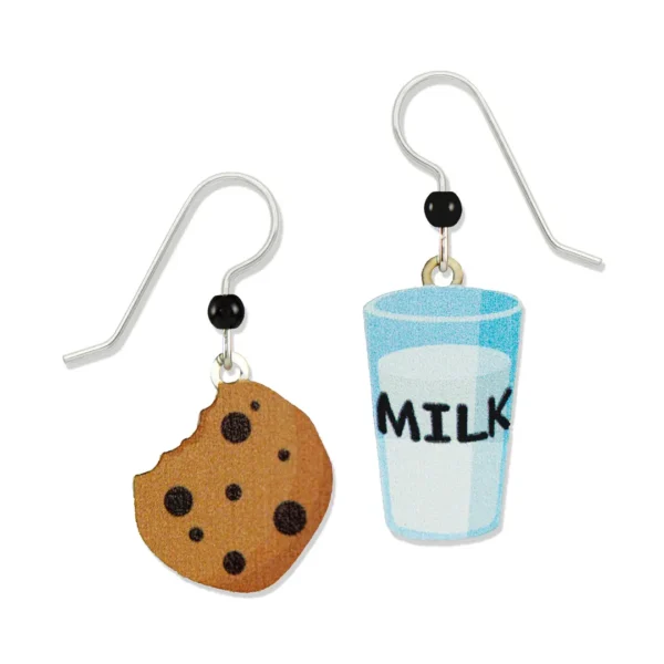 cookie and milk earrings