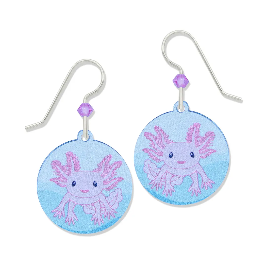 Axolotl earrings