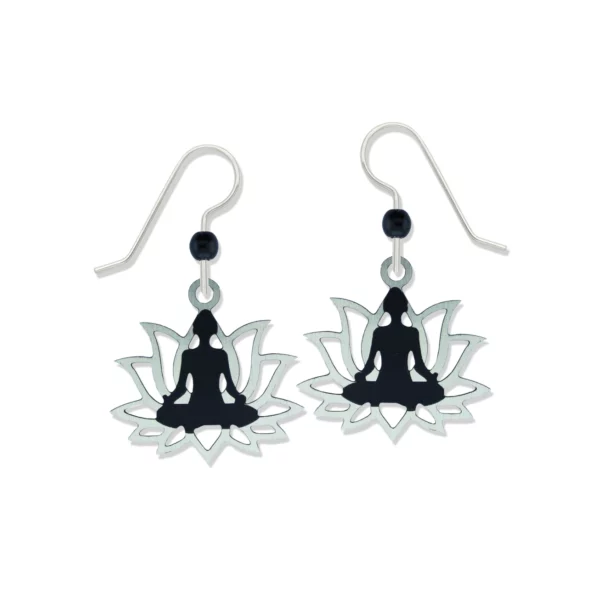 Lotus Flower Meditation earrings from Sienna Sky