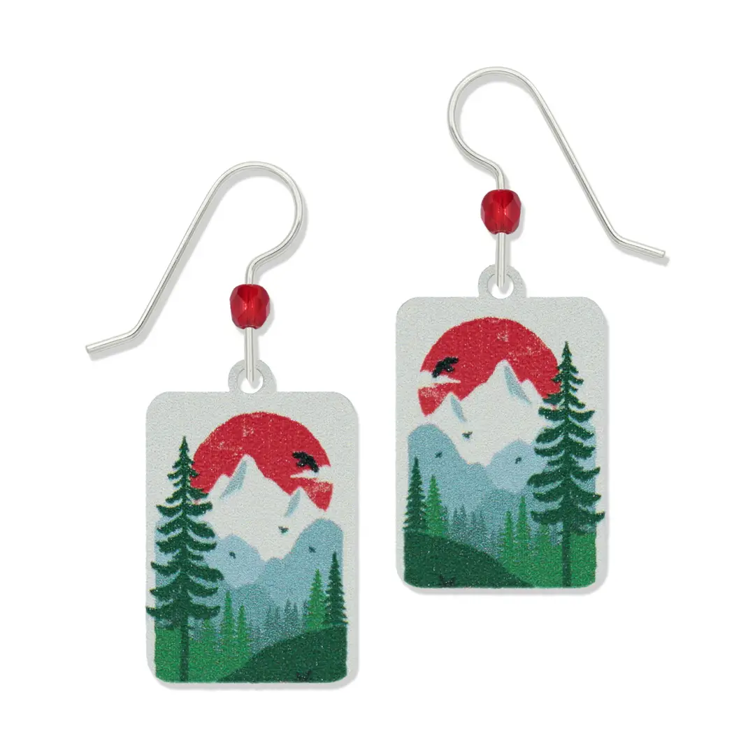 mountain earrings