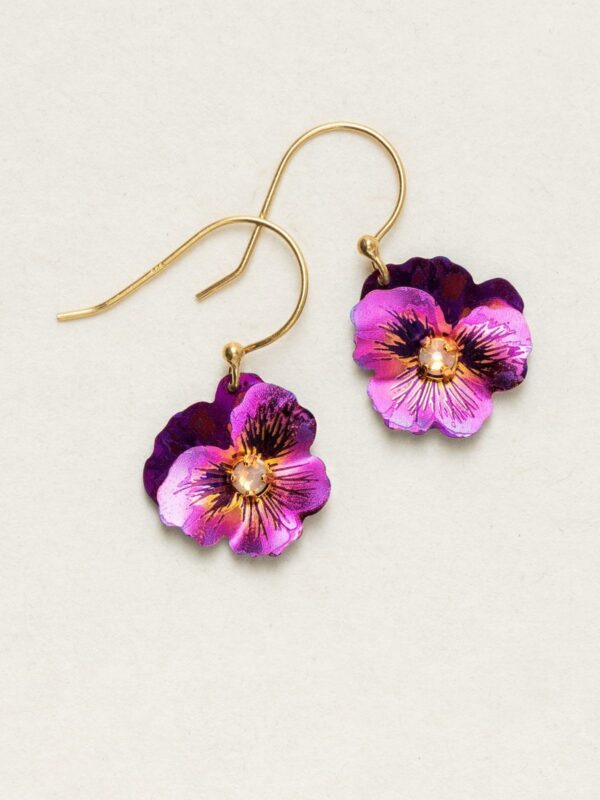 pansy earrings in fuchsia by Holly Yashi
