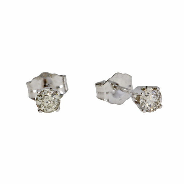 .33 CT diamond and white gold stud earrings