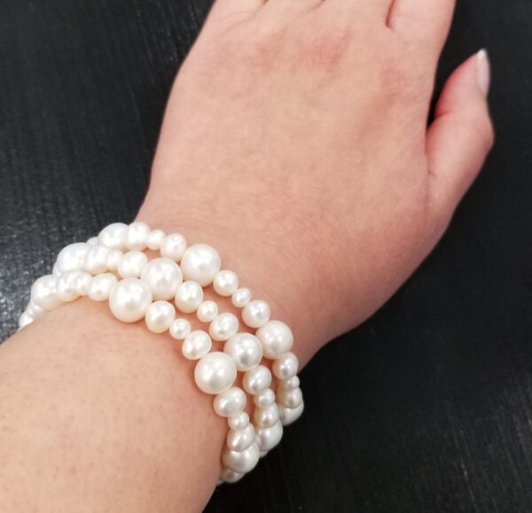 fresh water pearl 3 strand bracelet