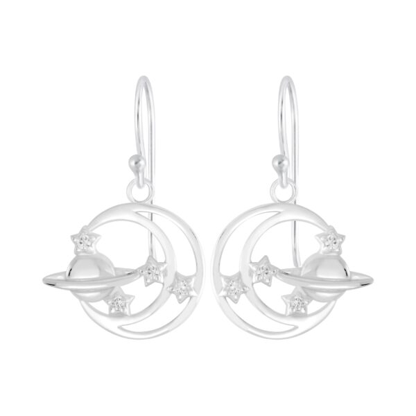 nickel-free sterling silver outer space inspired earrings