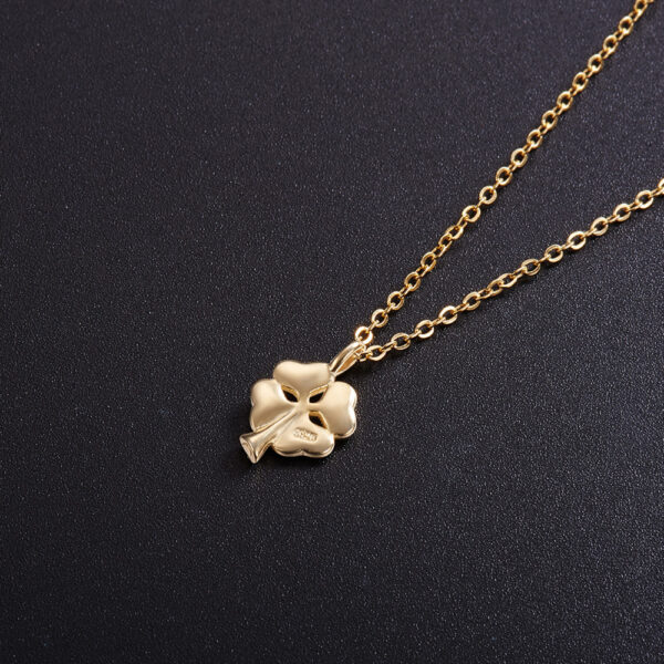 4 leaf clover necklace in gold-plated sterling silver