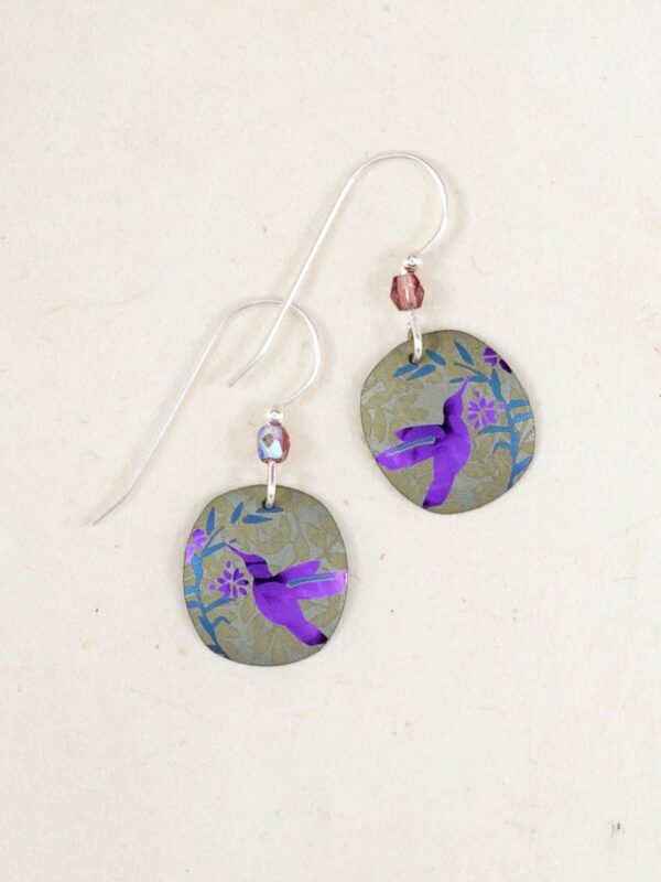 hummingbird earrings by Holly Yashi