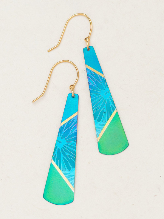 Blue and green drop earrings from Holly Yashi