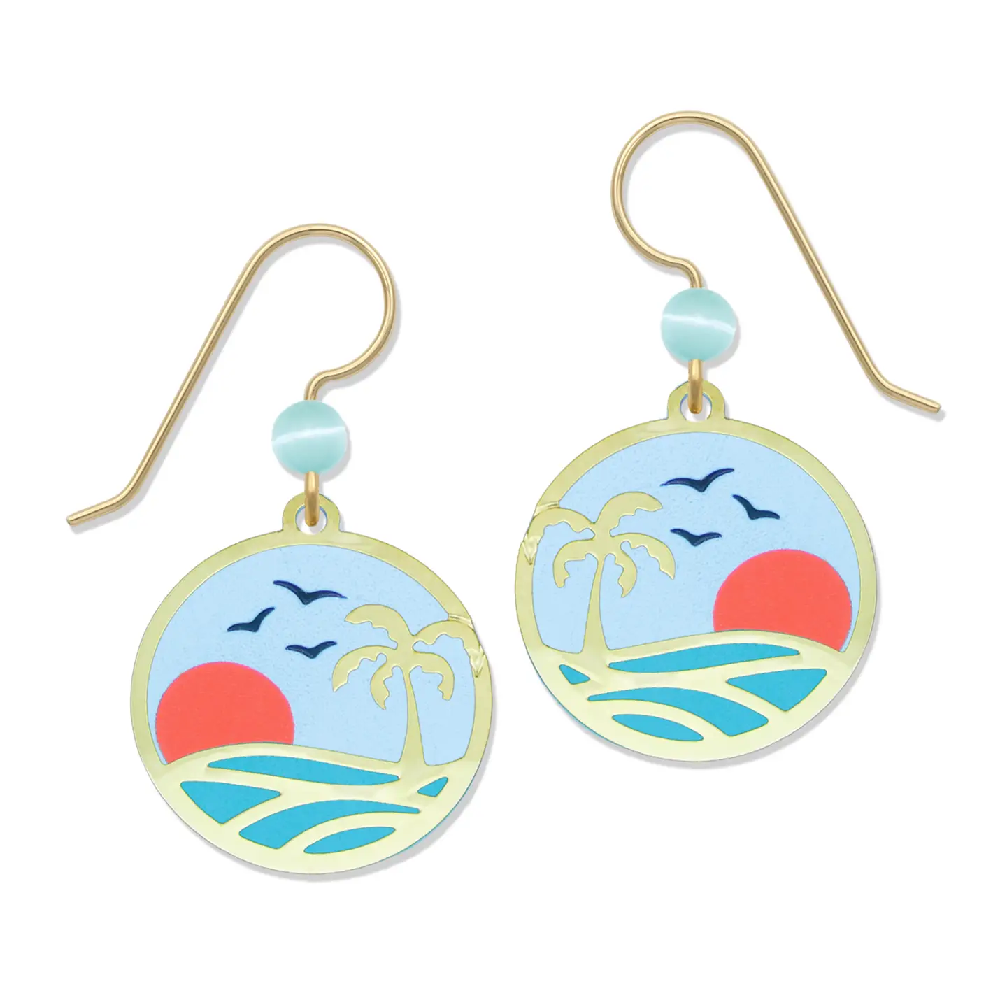 tropical sunrise earrings