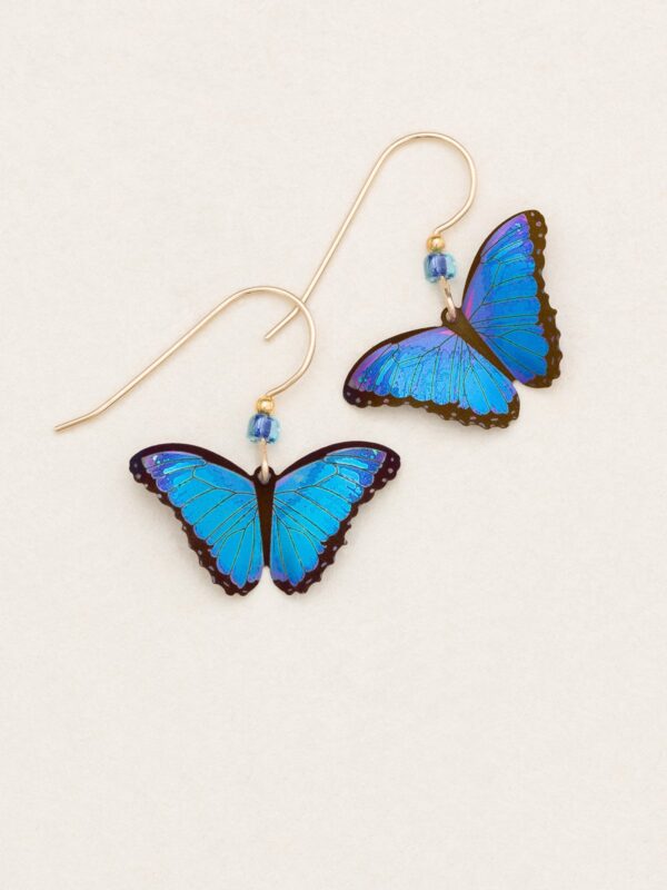 blue butterfly earrings by Holly Yashi Jewelry