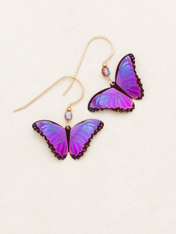 magenta butterfly earrings by Holly Yashi Jewelry