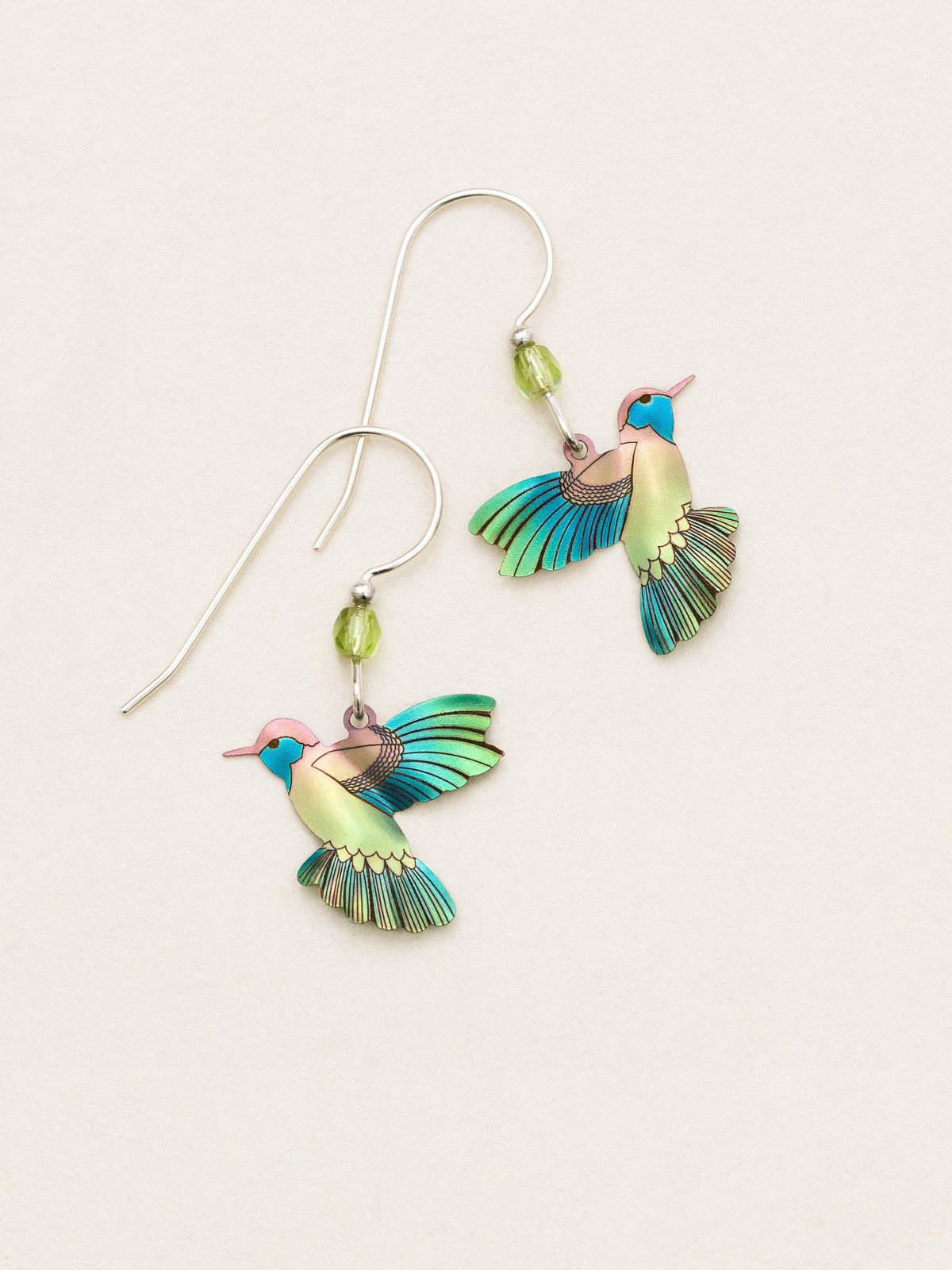 Hummingbird earrings by jewelry designer Holly Yashi