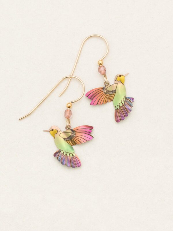 hummingbird earrings by Holly Yashi