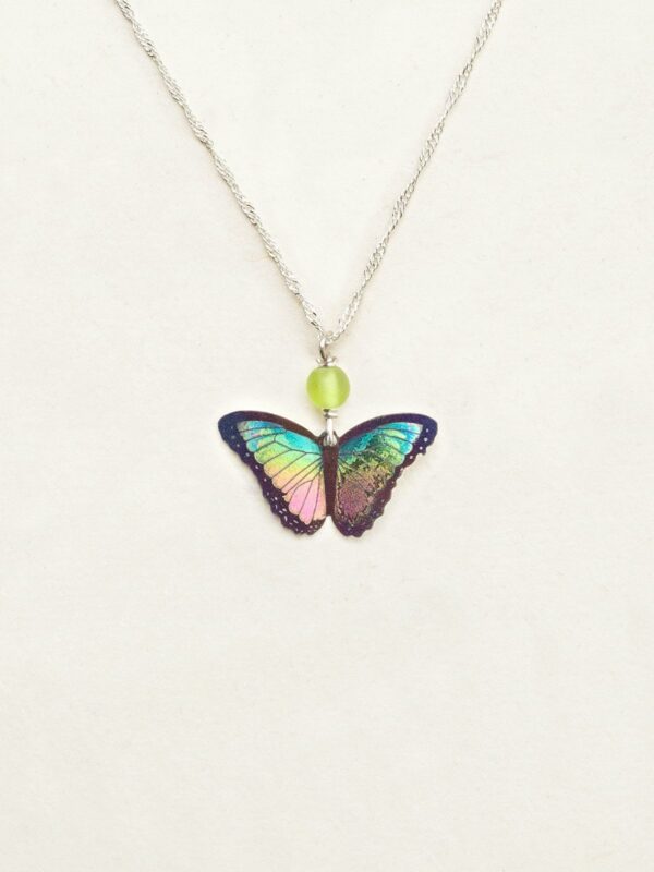 Butterfly necklace by jewelry designer Holly Yashi in Island Green