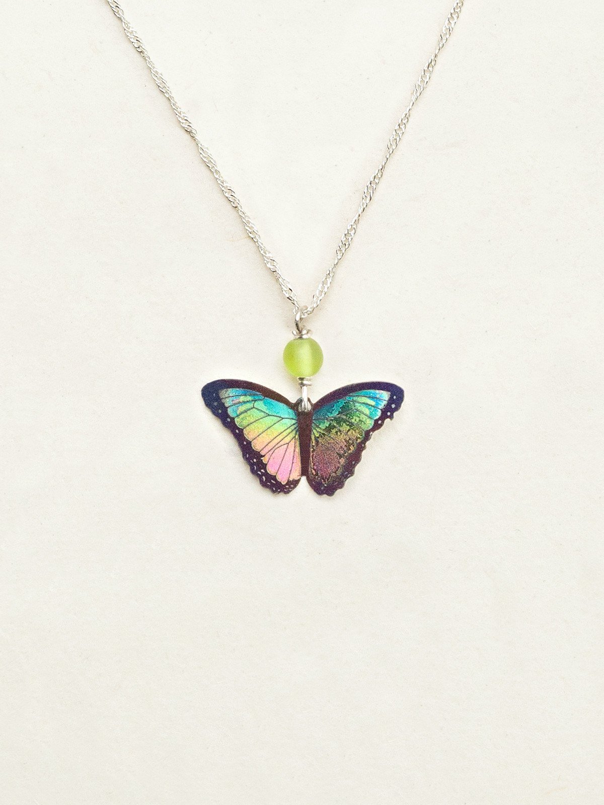 Butterfly necklace by jewelry designer Holly Yashi in Island Green