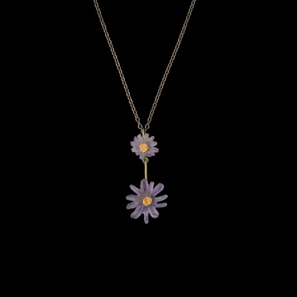 aster flower necklace by Michael Michaud