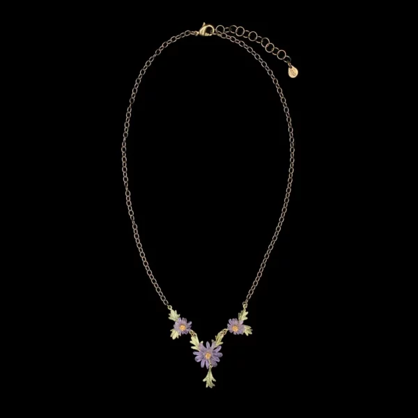 aster flower necklace by Michael Michaud