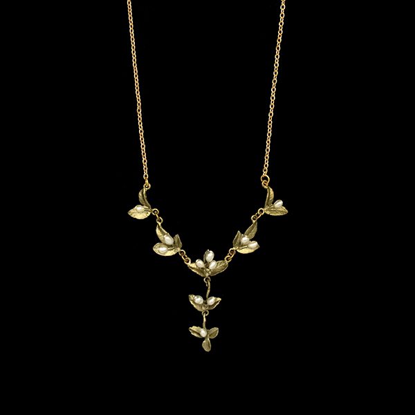 Spring vine necklace by jewelry artist Michael Michaud