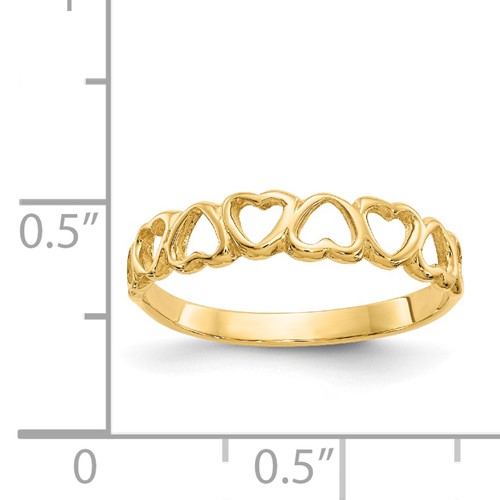 heart ring with ruler