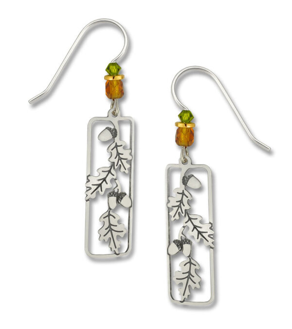 acorn and oak leaf earrings