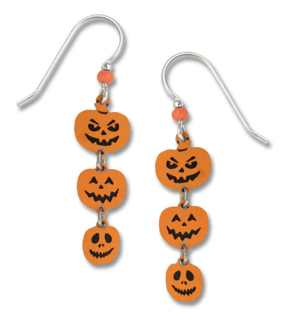 Halloween Jack-o-Lantern earrings