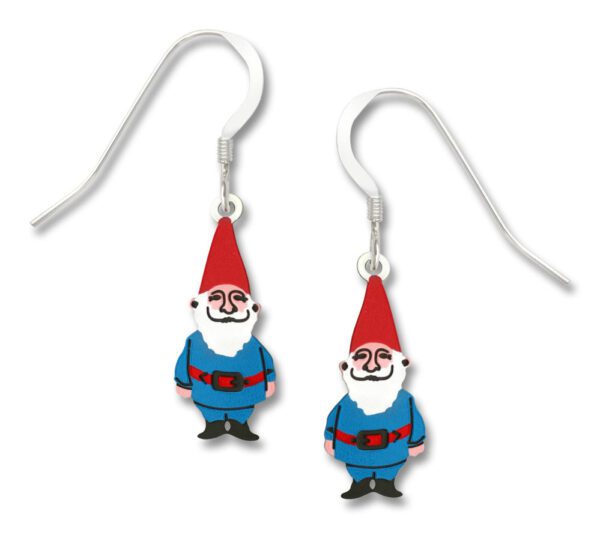 gnome earrings with sterling silver ear-wires