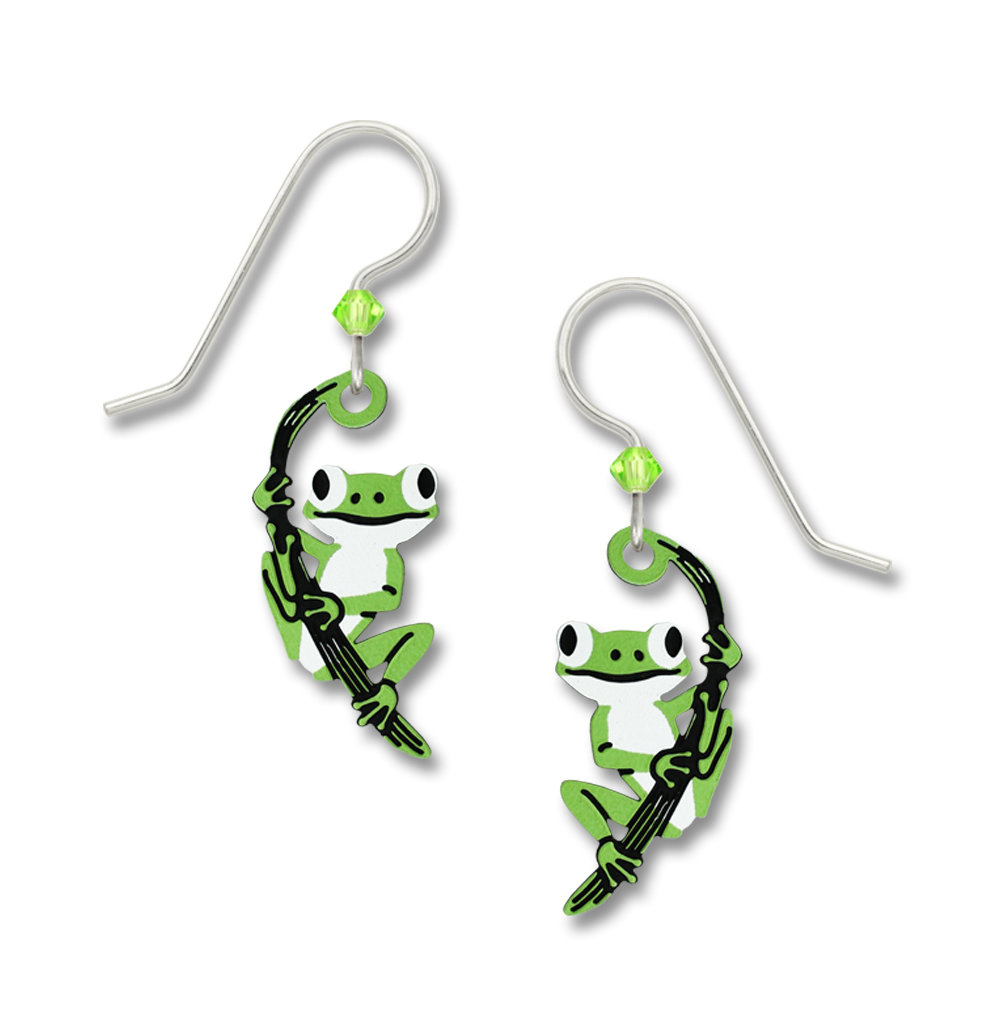 Tree Frog earrings by Sienna Sky