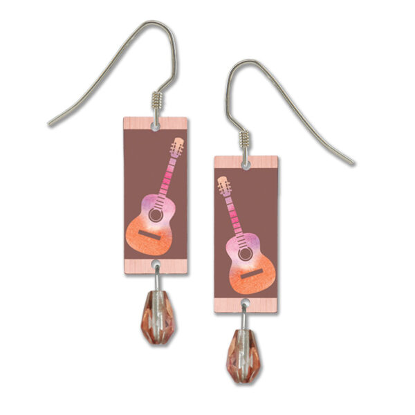 guitar earrings