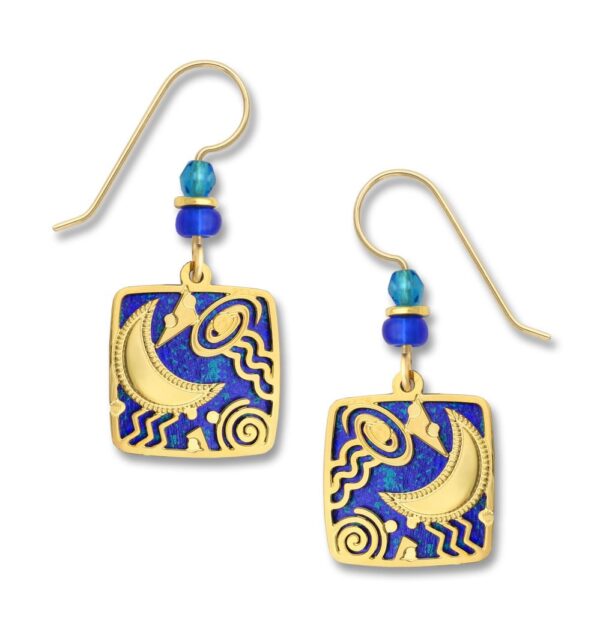 blue moon earrings