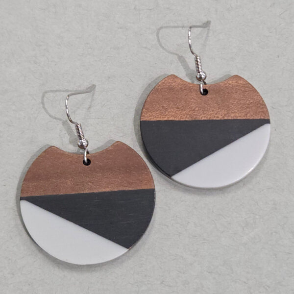 modern colorblock earrings