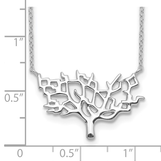 sterling silver tree necklace