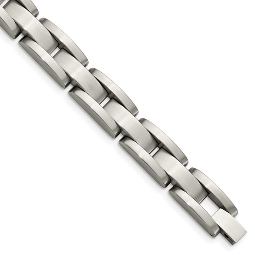 close-up of stainless steel bracelet
