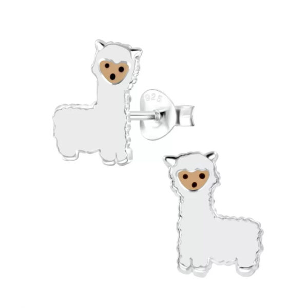 alpaca post earrings