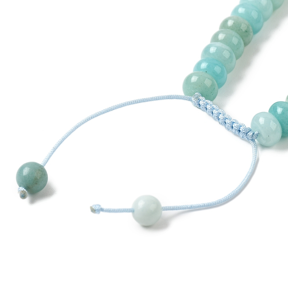 adjustable knot on amazonite bracelet