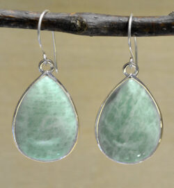 blue amazonite drop earrings