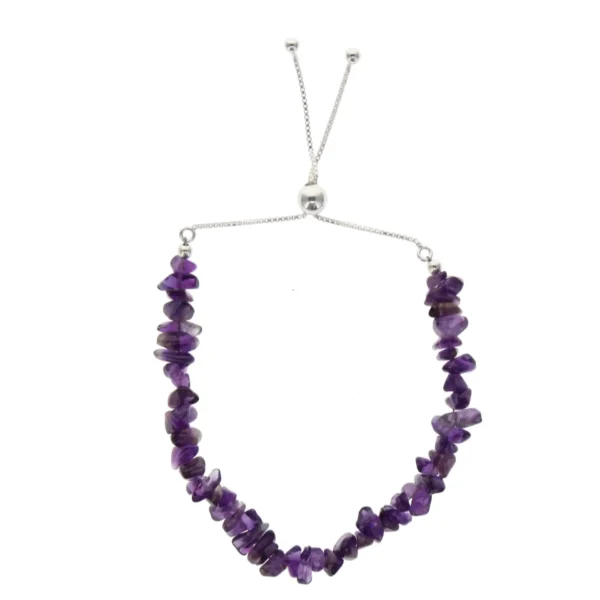 adjustable amethyst bracelet