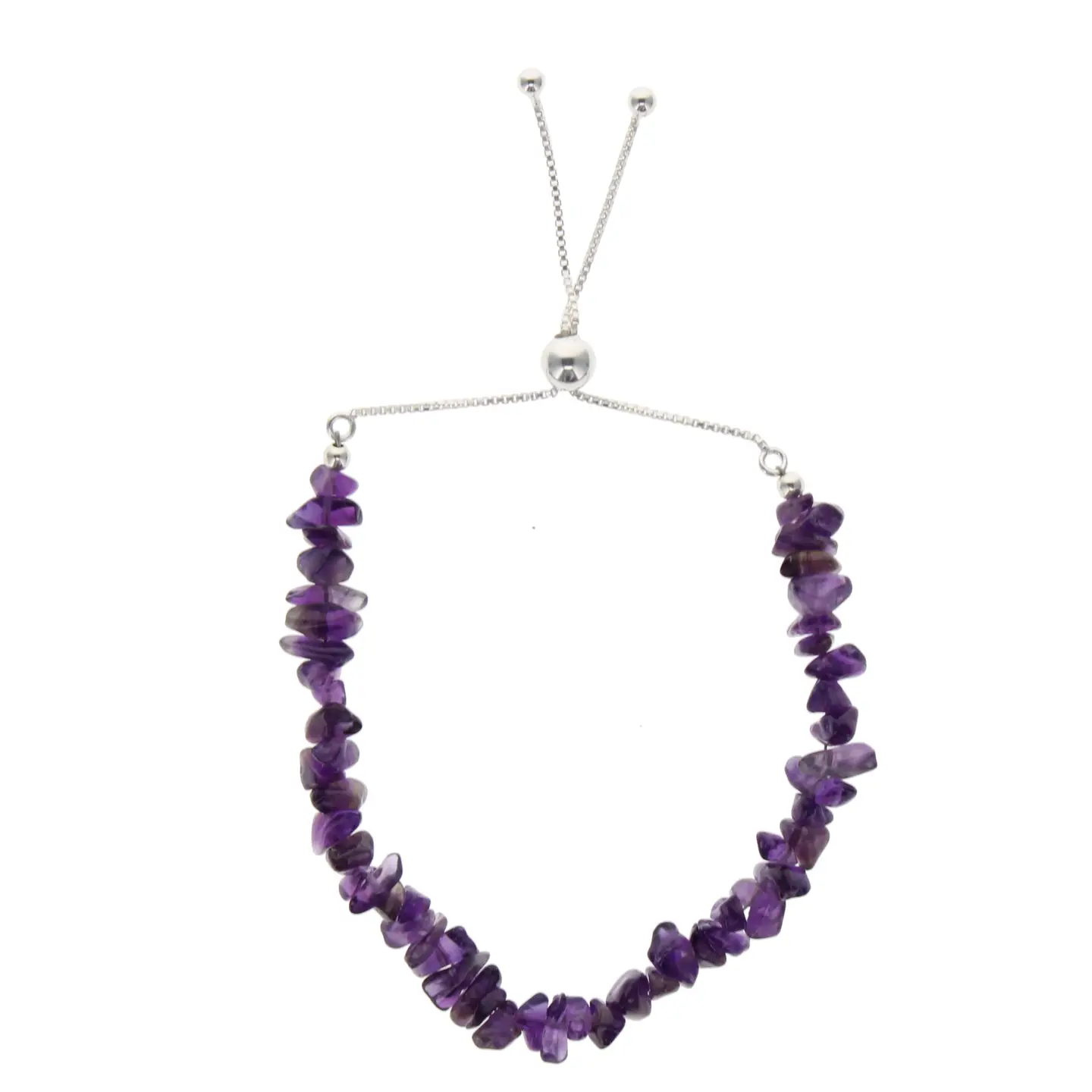adjustable amethyst bracelet