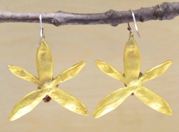 Michael Michaud Silver Seasons Banana Split Orchid earrings back